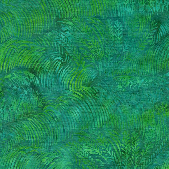 Island Batiks--Vincent's Garden, Garden of the Asylum--Jade
