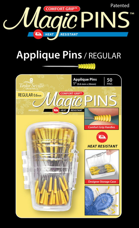 Tailor Mate Magic Pins--Applique Pins, 50/pack
