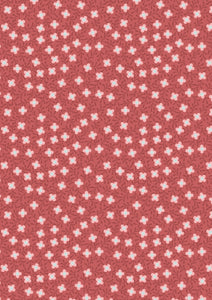 Lewis & Irene Michaelmas--Small Floral on Soft Red