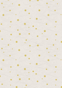 Lewis & Irene Jardin de Lis--Gold Stars on Cream