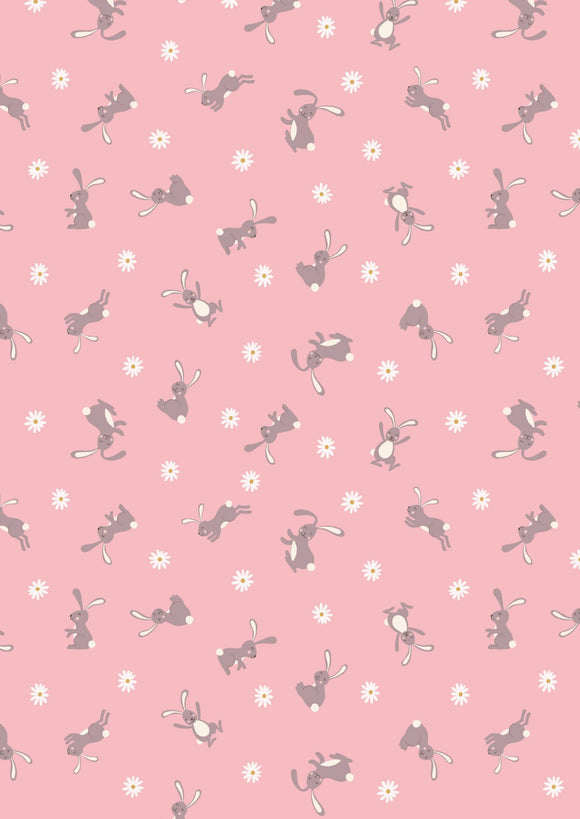 Lewis & Irene Bunny Hop--Bunny on Pink