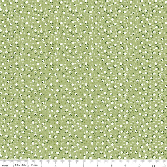 Bee Vintage by Lori Holt of Bee in My Bonnet for Riley Blake Designs, C13086 Suzanne--Lettuce