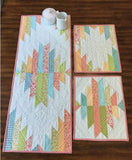 Reflections Runner & Placemats Pattern by Susan Nelson for Cut Loose Press<br> Click for fabric requirements