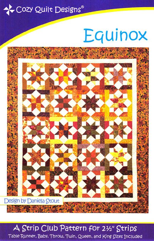 Cozy Quilt Designs Equinox Pattern <BR> Click for fabric requirements