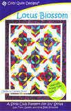 Cozy Quilt Designs Lotus Blossom Pattern <br> Click for fabric requirements