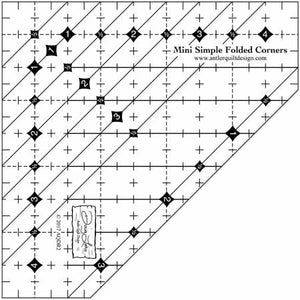 Mini Simple Folded Corners Ruler by Doug Leko for Antler Quilt Design