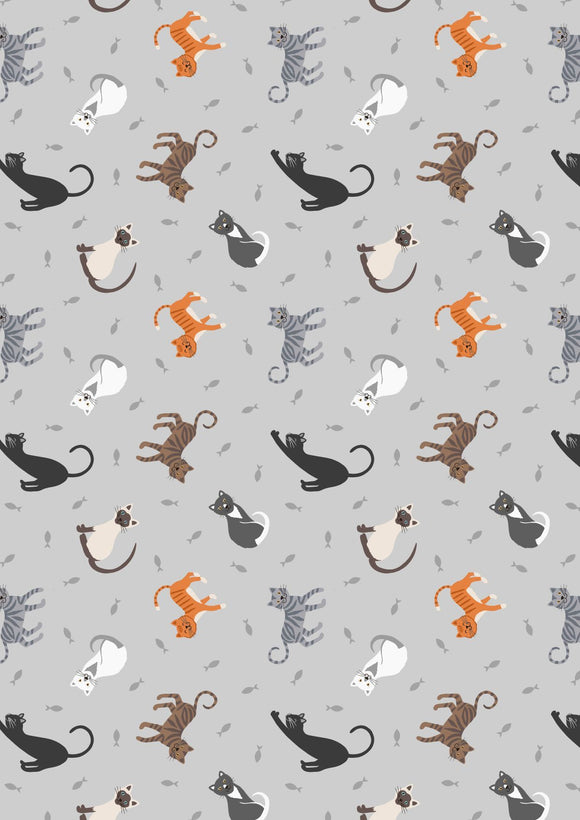 Lewis & Irene Small Things Pets--Cats on Pale Grey
