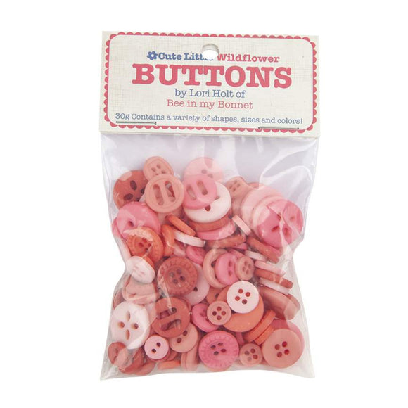 Lori Holt Cute Little Buttons--Wildflower