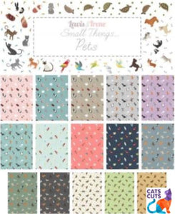 40-Piece 2-1/2" Strip Bundle--Small Things Pets by Lewis and Irene