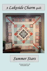 Summer Stars Medallion Quilt Pattern by Shannon Stewart for Lakeside Charm Designs