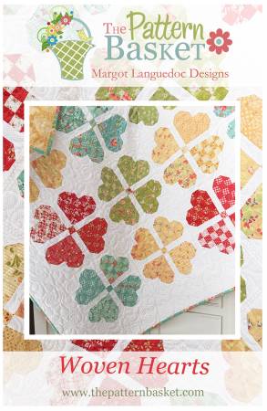 Woven Hearts Quilt Pattern by Margot Languedoc of The Pattern Basket