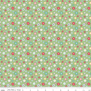 Vintage Happy 2 Wide Quilt Backing--Green